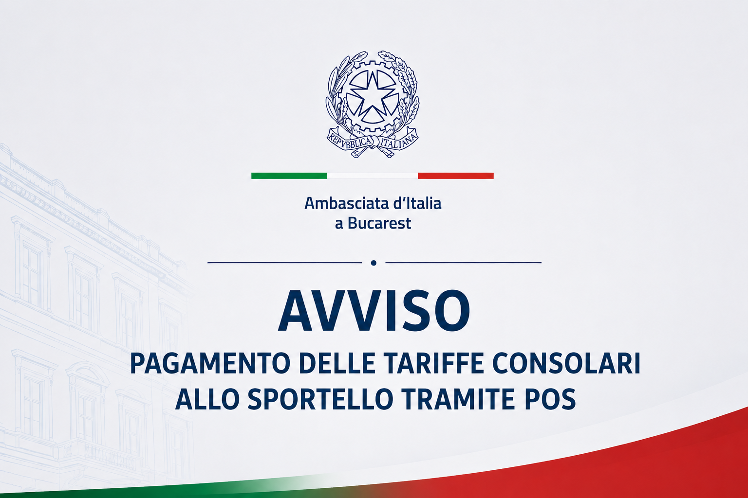 Avviso pagamento POS